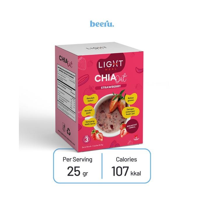 

PROMO!Light Meal Chia Oat Strawberry - 5 SachetREADY