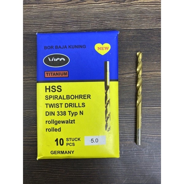 Mata Bor Besi Baja Kuningan 5mm-8mm / Bor Baja Kuningan 5mm-8mm