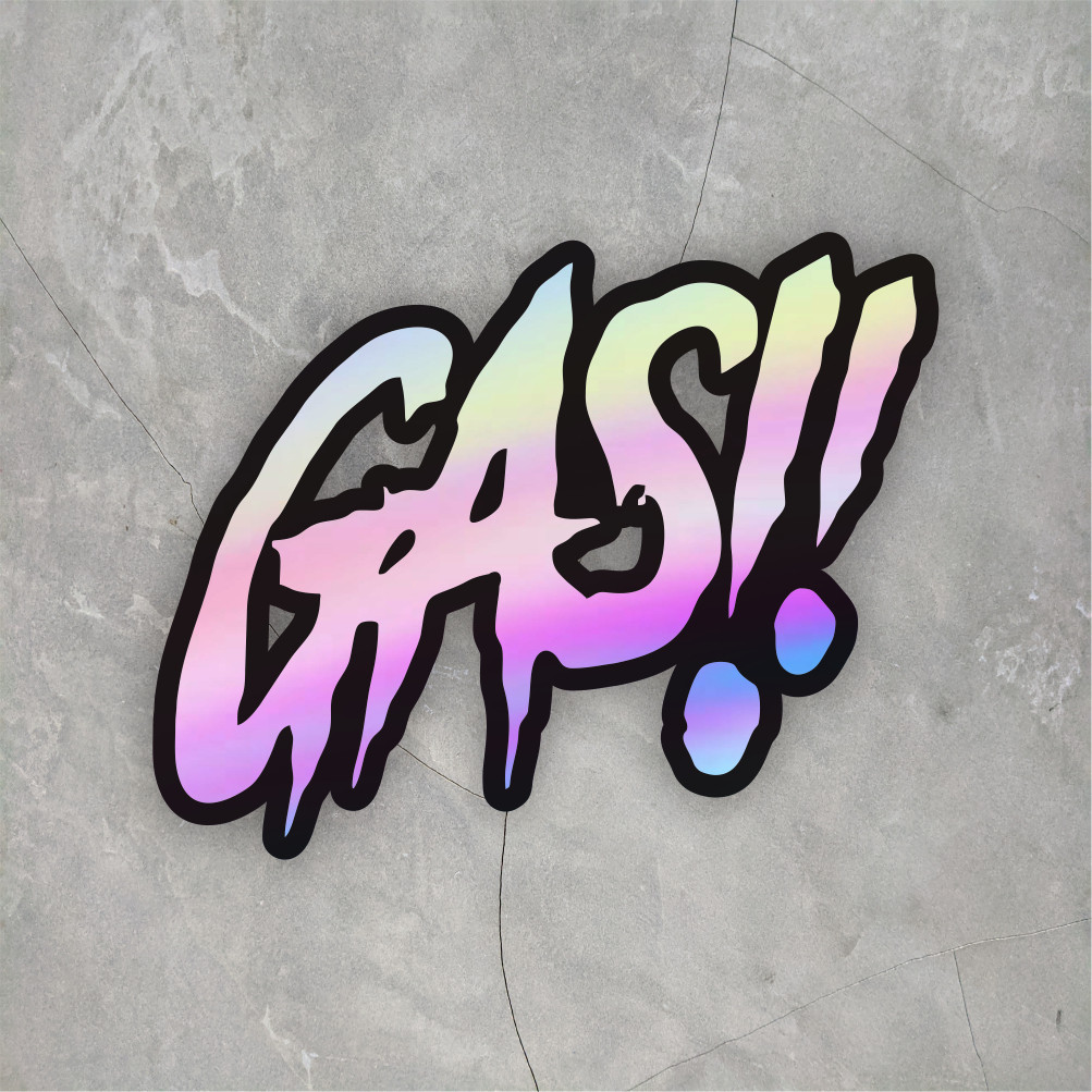 

OT STICKER Sticker Gas Hologram Cutting Ukuran 9,5 Cm