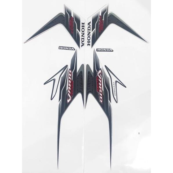 stiker striping motor vario 110 karbu 2010 putih full body original