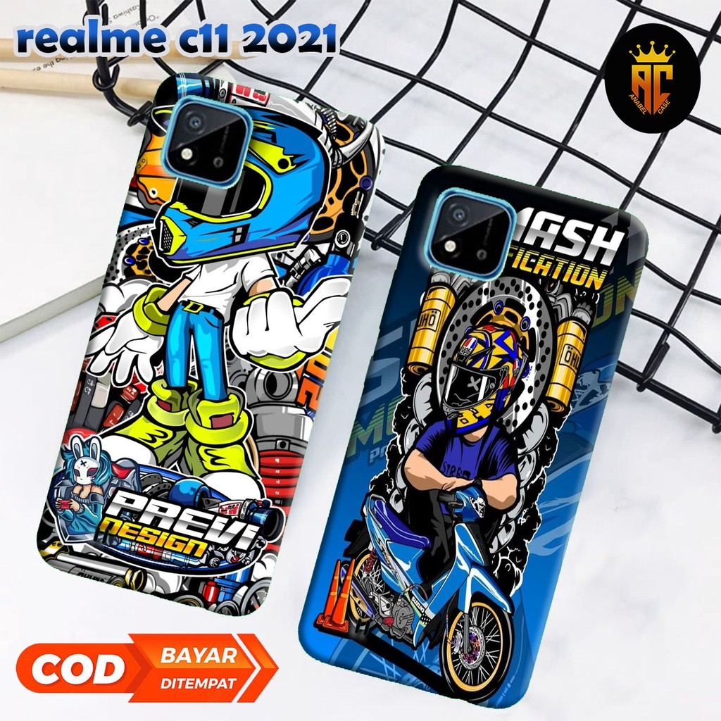 HARDCASE REALME C11 2021/C20/NARZO 50I/C30/C30S/NARZO 50I PRIME MOTIF RACING KEREN KEKINIAN - ANABEL
