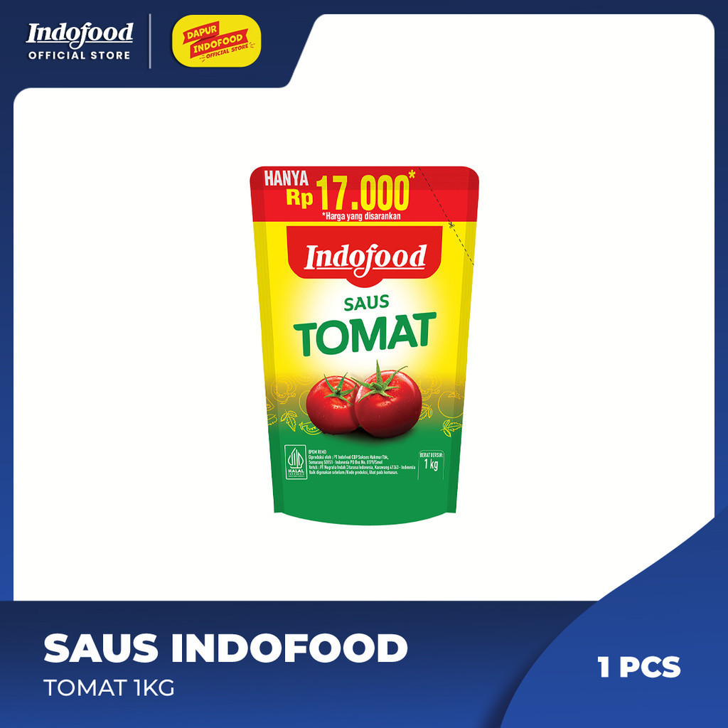 

Saus Indofood Tomat Pouch 1 Kg