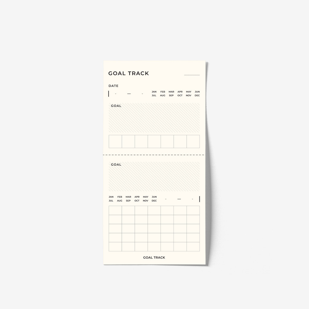 

bukuqu Memo 7x14 #Goal Track - Memopad note paper