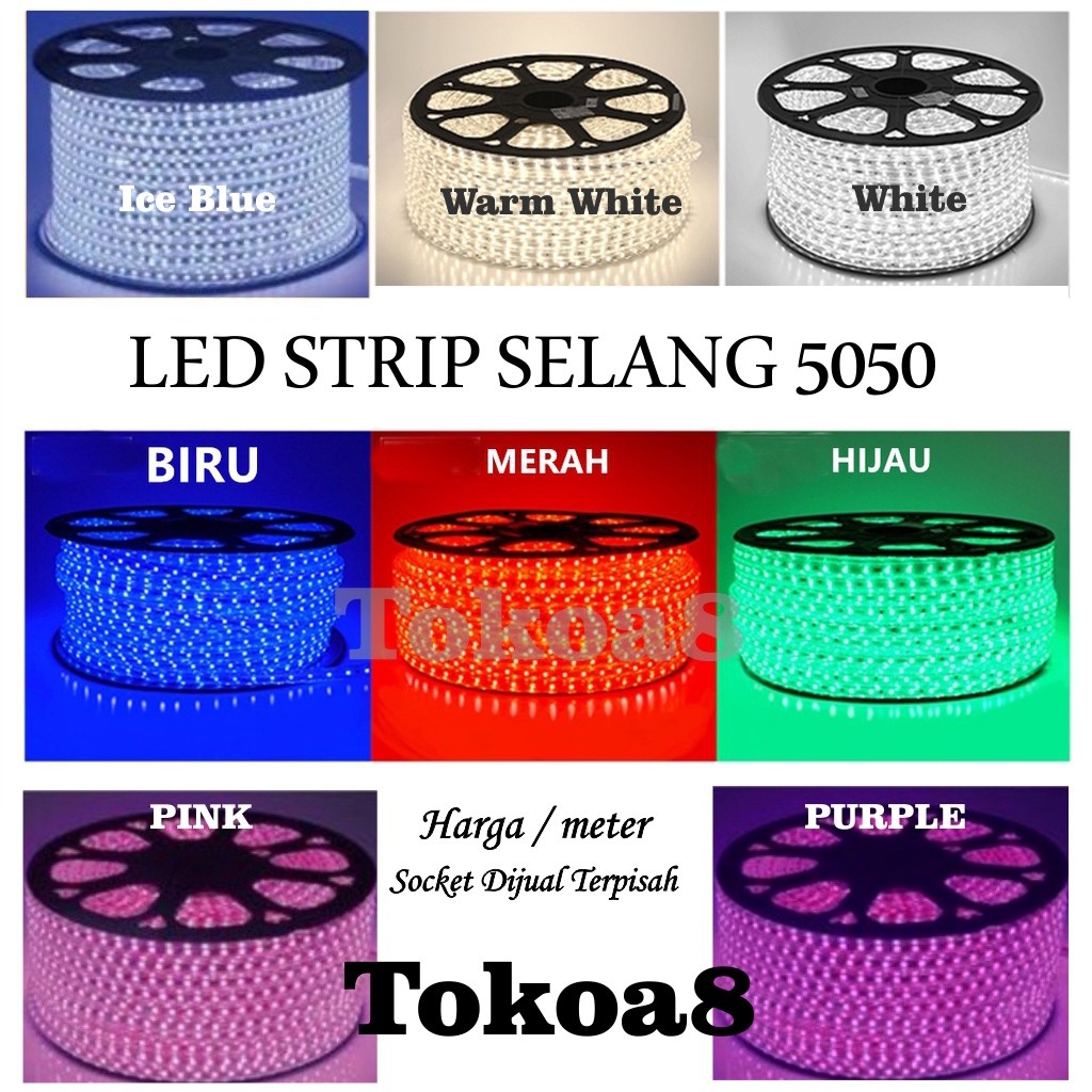 Lampu LED Strip Selang / Harga 1 Roll 100 meter