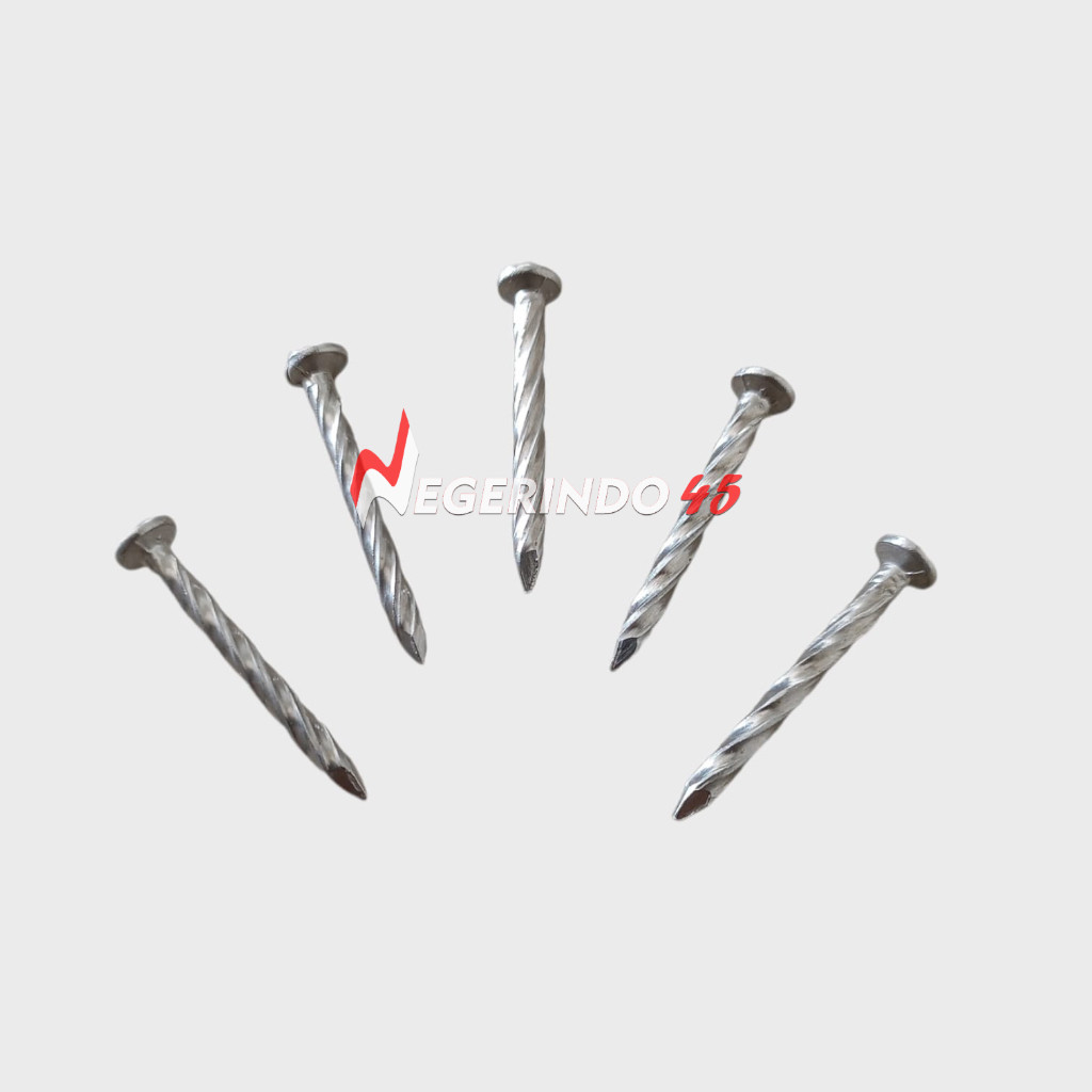 KAMEJING Paku fiber kapal ss304 1, 1¼, 1½, 2, 3" / paku ulir stainless ss 304 paku ulir paku kayu pa