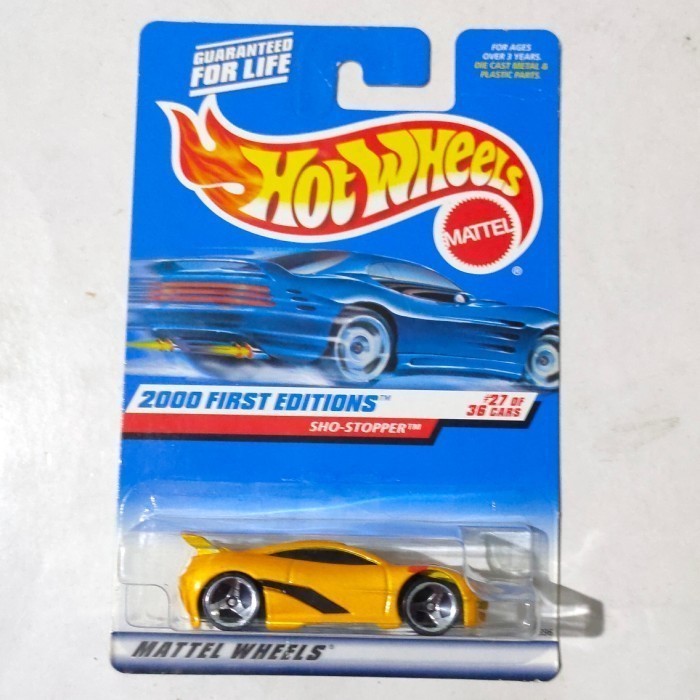 Hotwheels Sho Stopper kuning 2000 First Editions rare HW