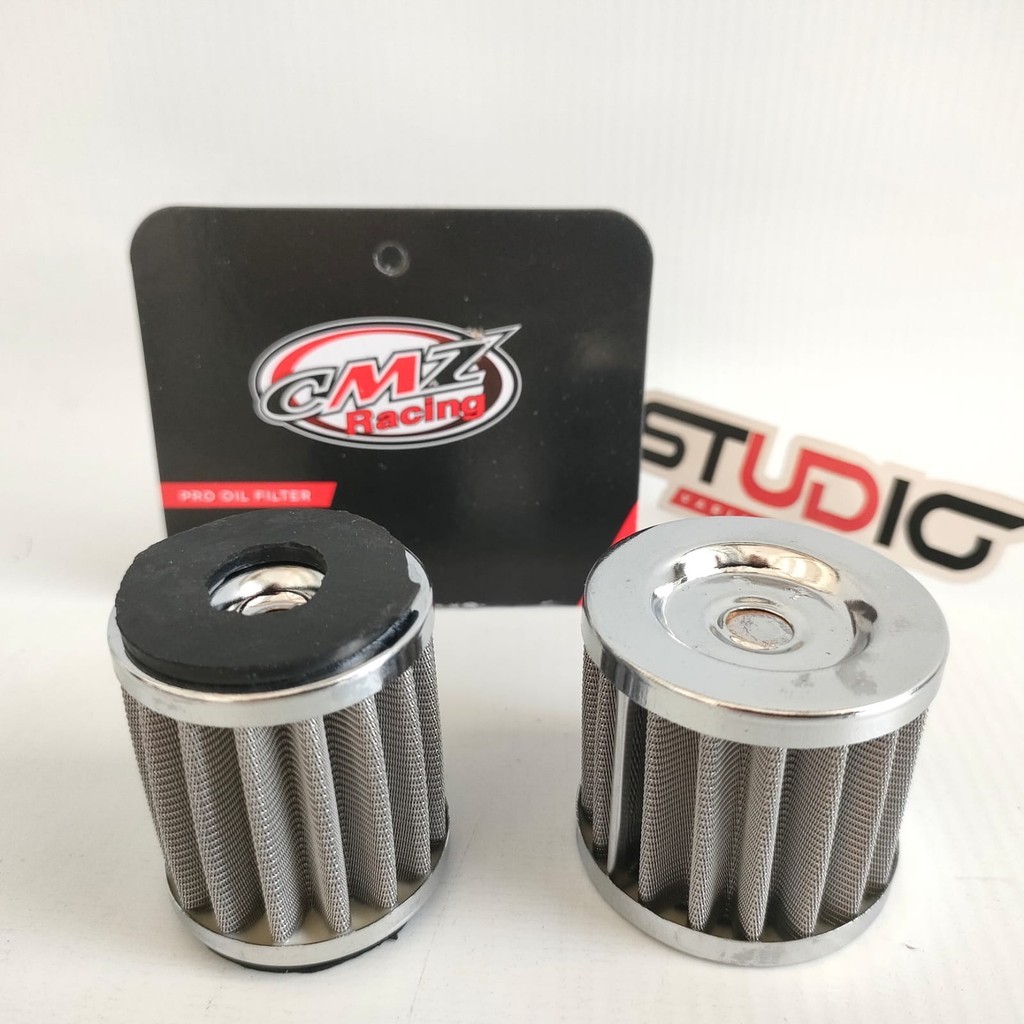 FILTER OLI CMZ - Filter Saringan Oli Stainless Filter Oli Racing Jupiter Z1 Mx Vega Zr Vixion Xabre 