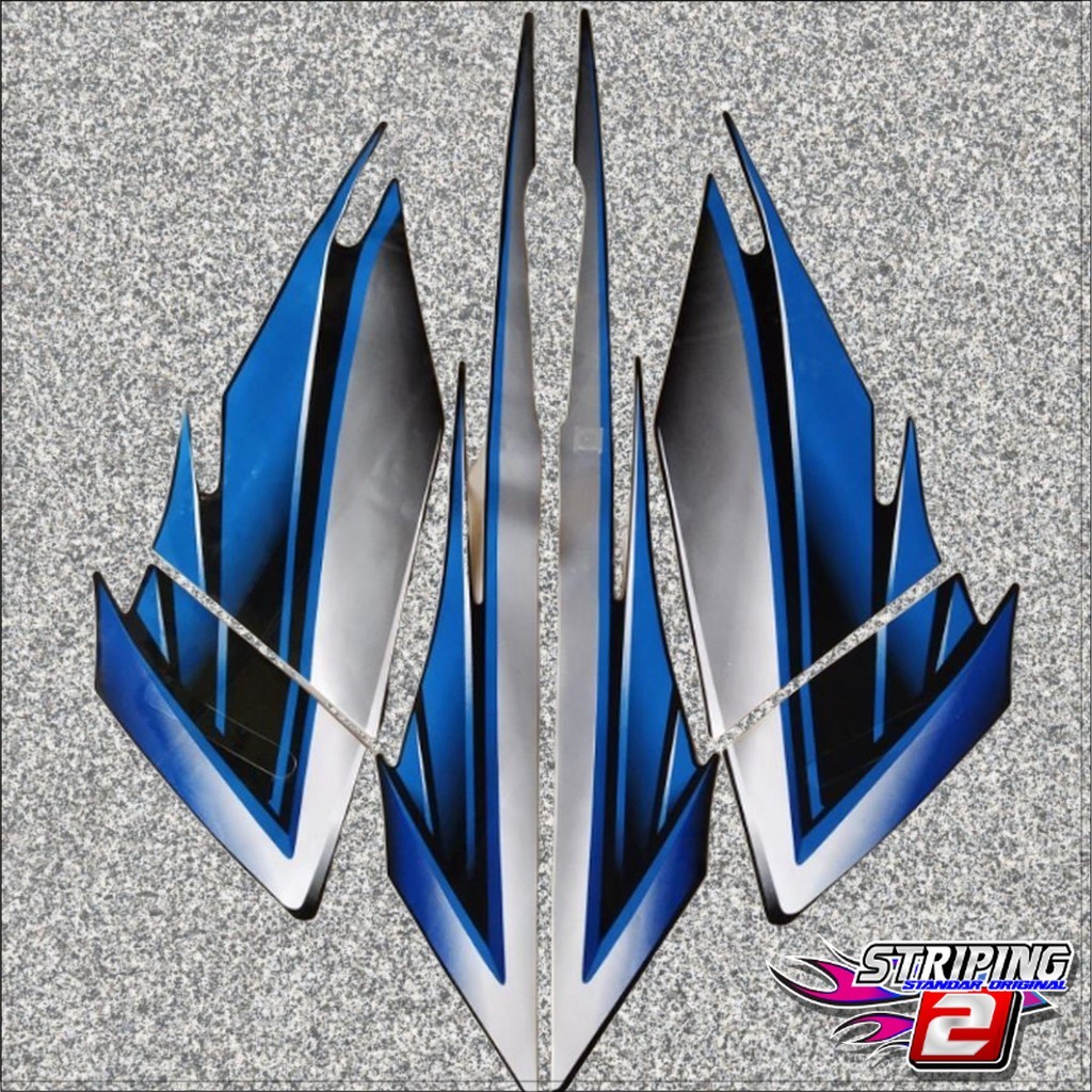 Striping Stiker Honda Tiger 2004 2005 2006 - Tiger CW Biru Murah