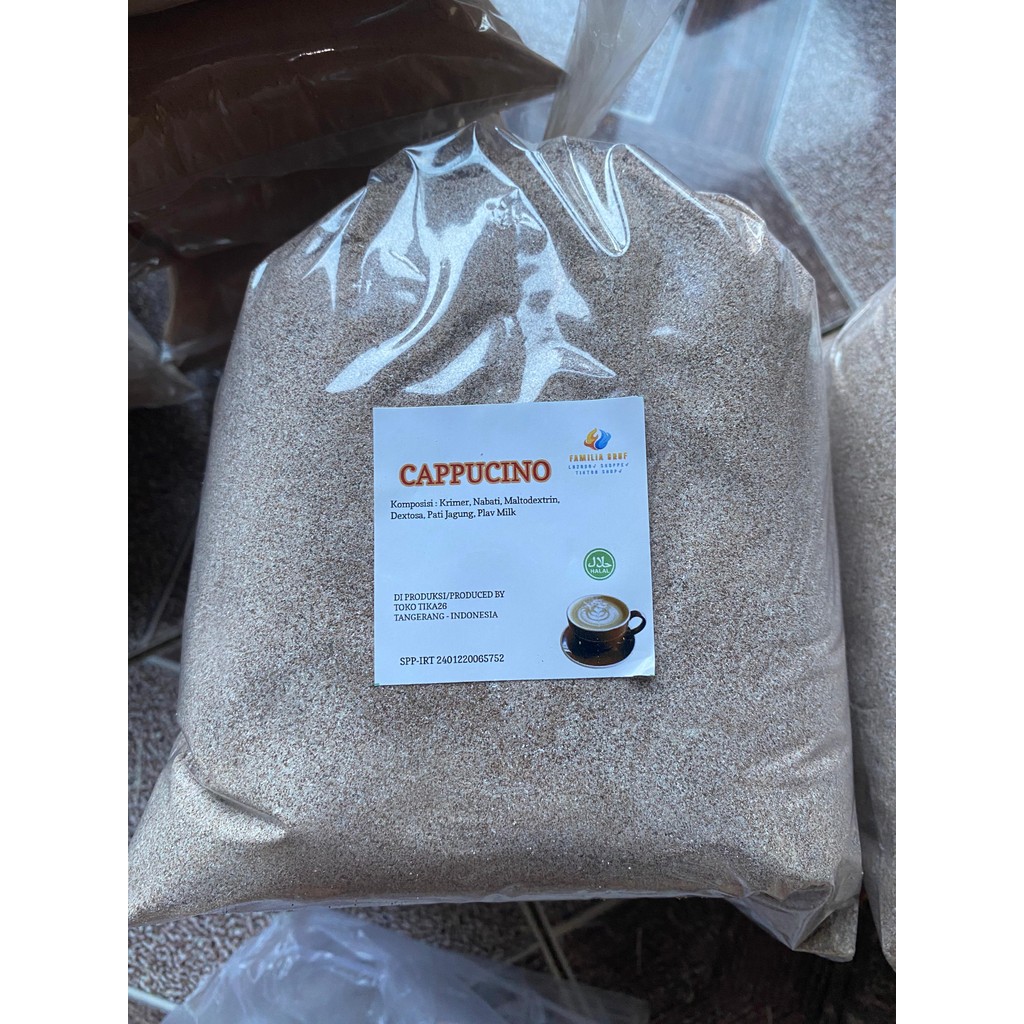 

TERLARIS - BUBUK MINUMAN CAPPUCINO CINCAU 1 KG - BUBUK MINUMAN RASA CAPPUCINO UNTUK JUALAN
