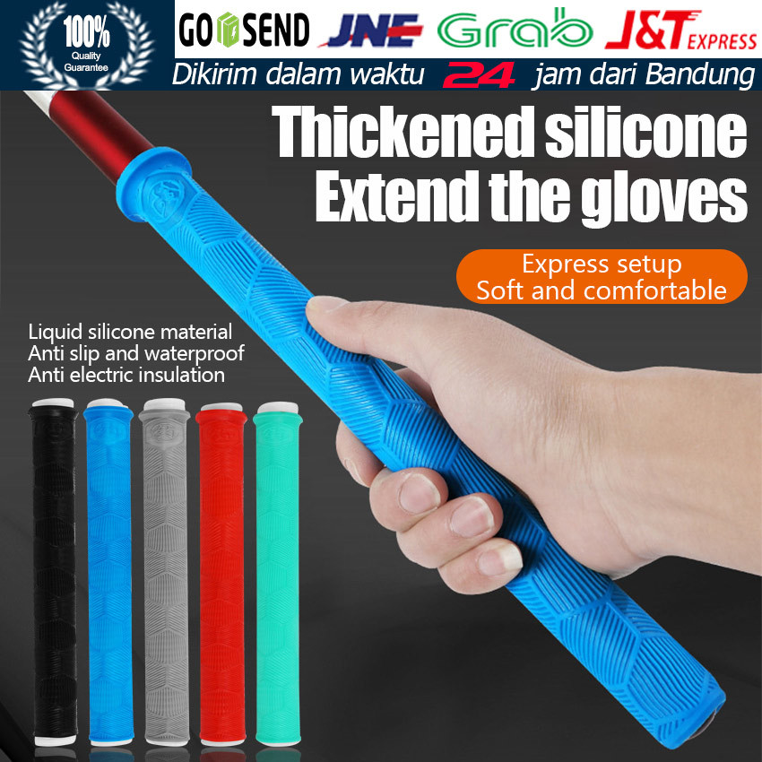 Tali Pegangan Silikon Anti Slip Multifungsi / Handle Grip Elastis untuk Joran Pancing, Raket Golf/Te