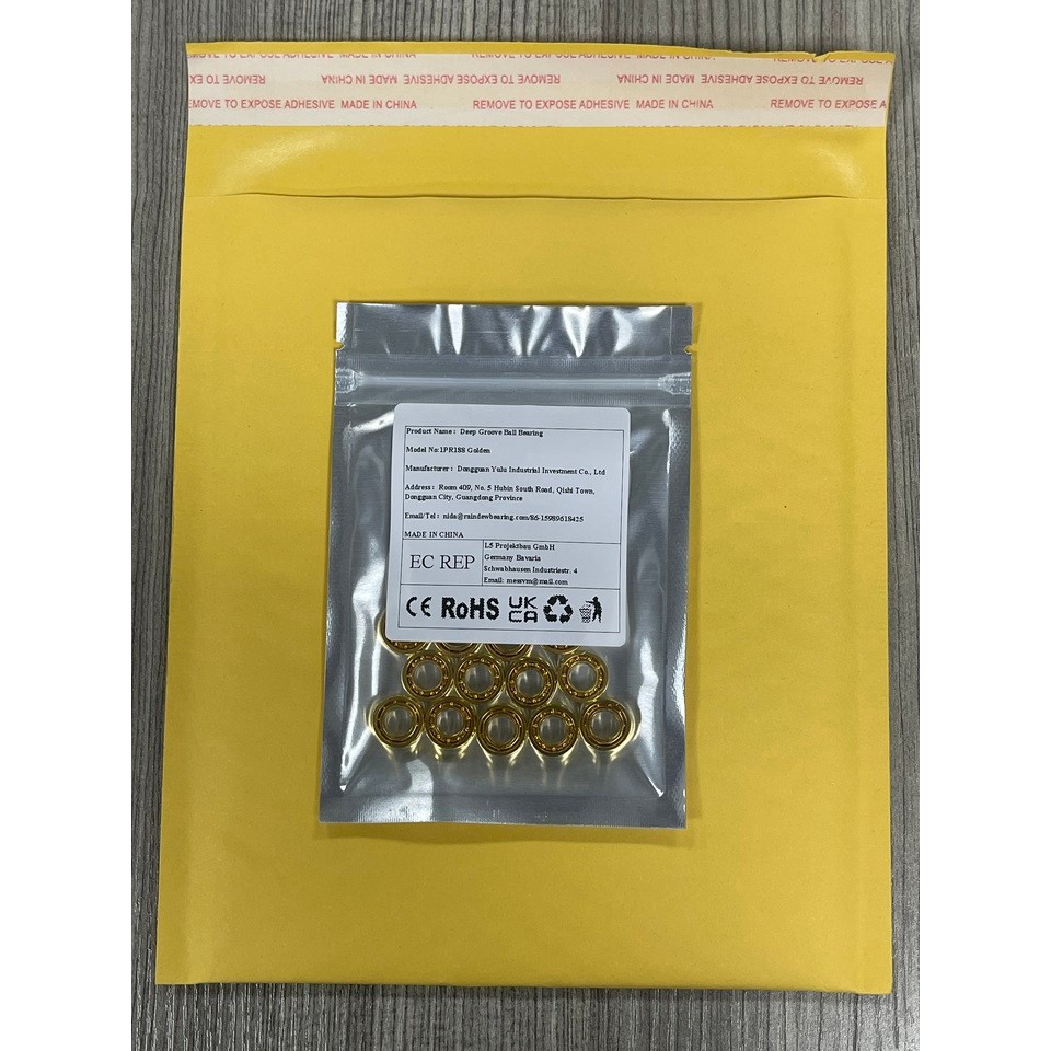 5PCS R188 Golden 6.35X12.7X4.76 mm  Yoyo Bearing UR188 Fingertip Gyro Bearing UR188KK Bearing