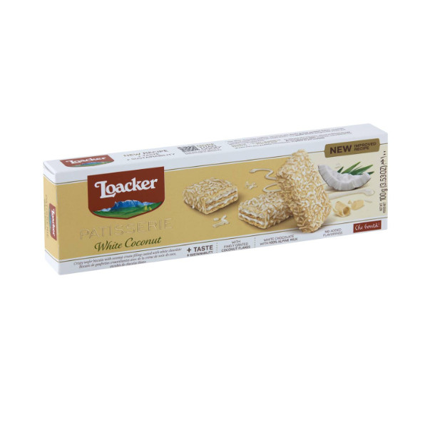 

Loacker White Chocolate & Coconut Wafers 100g Australia