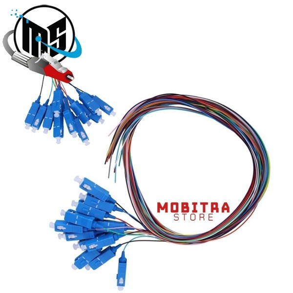 Kabel FO Pigtail 12 Core SC/UPC | Pigtail FO 0.9mm SM 12 Core SC/UPCNew