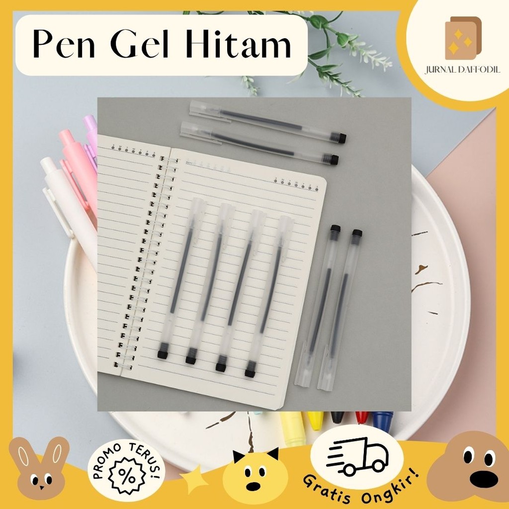 

Jurnal Daffodil - Pena Gel Hitam Matte Pena Gel Tabung Jarum Penuh 0.5 Alat Tulis Siswa Kantor Pena Tanda Tangan Penjualan Langsung