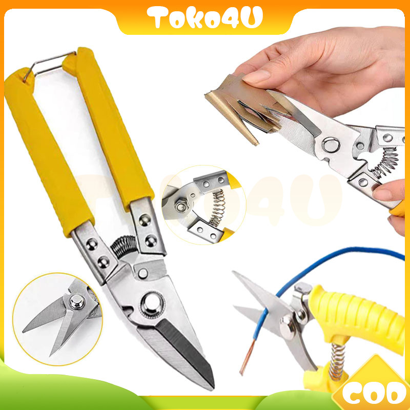 gunting baja ringan/gunting seng kekuatan/deli tin snip
