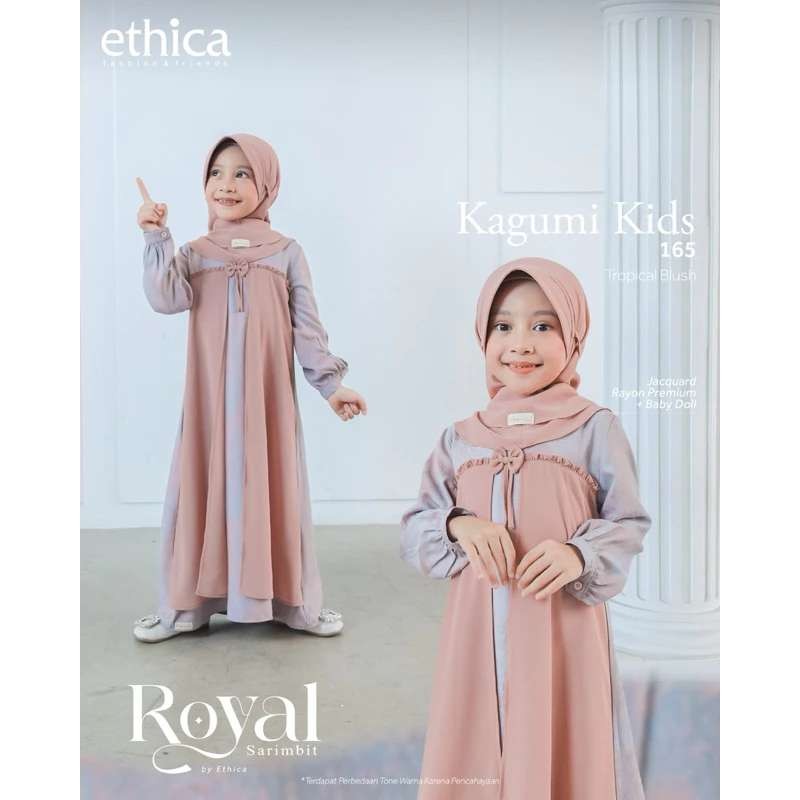 ETHICA GAMIS ANAK KAGUMI KIDS 165 TROPICAL BLUSH