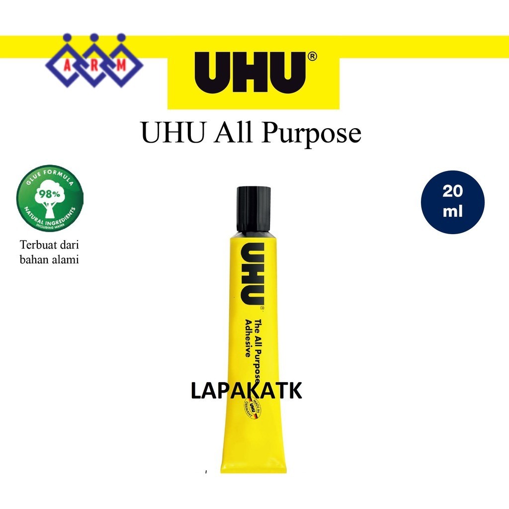 

UHU Lem kertas 20ml / Lem uhu CAIR 20 ML ++ Best Seller