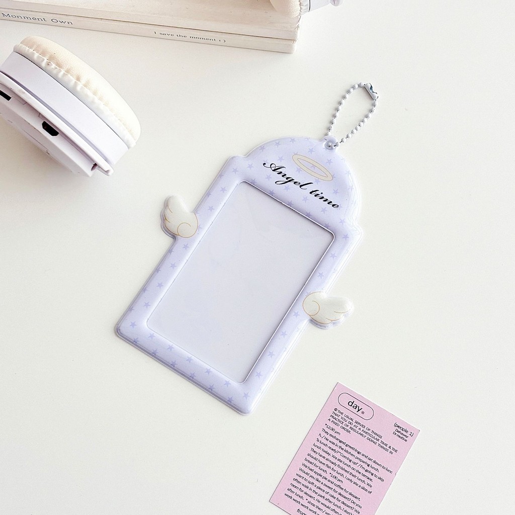 

Ins Style Angel Time Themed Photo Card Holder PVC Kawaii Cartoon Themed Photo Sticker Holder Idol Photocard Display Album