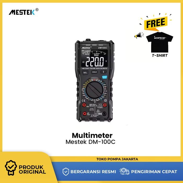 Multimeter Mestek DM100C TRMS AC DC Manual Auto Range NCV Multitester