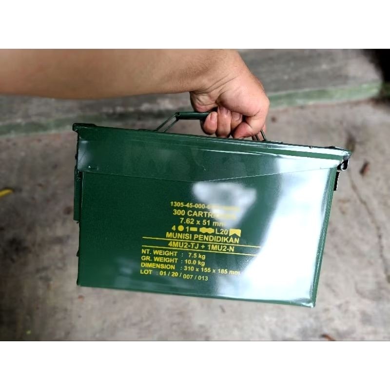 BOX PINDAD BESI JATAH Kotak Box Beri Asli Pindad / Kotak Serbaguna