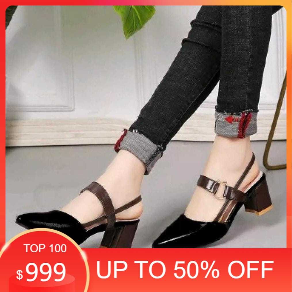 sandal dan sepatu murah sepatu slop wanita kekinian import korea nyaman di pakai