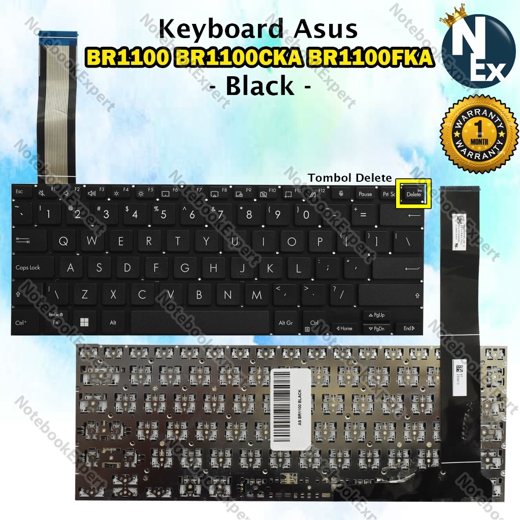KEYBOARD ASUS BR1100 BR1100CKA BR1100FKA BLACK TERLARIS