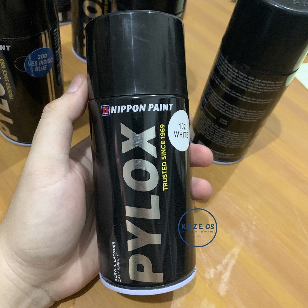 ASLI 100% PYLOX NIPPON PAINT 300 CC SEMUA WARNA - PILOX CAT SEMPROT PILOK PYLOK WHITE BLACK RED YELL
