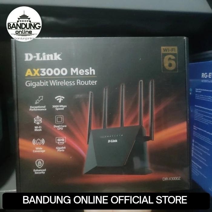 D-Link DIR-X3000Z AX3000 Mesh Gabit Wireless Router DLink