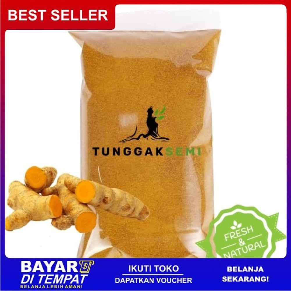 

Promo Murah Terlaris [ 250 gram ] kunyit bubuk / kunir bubuk murni