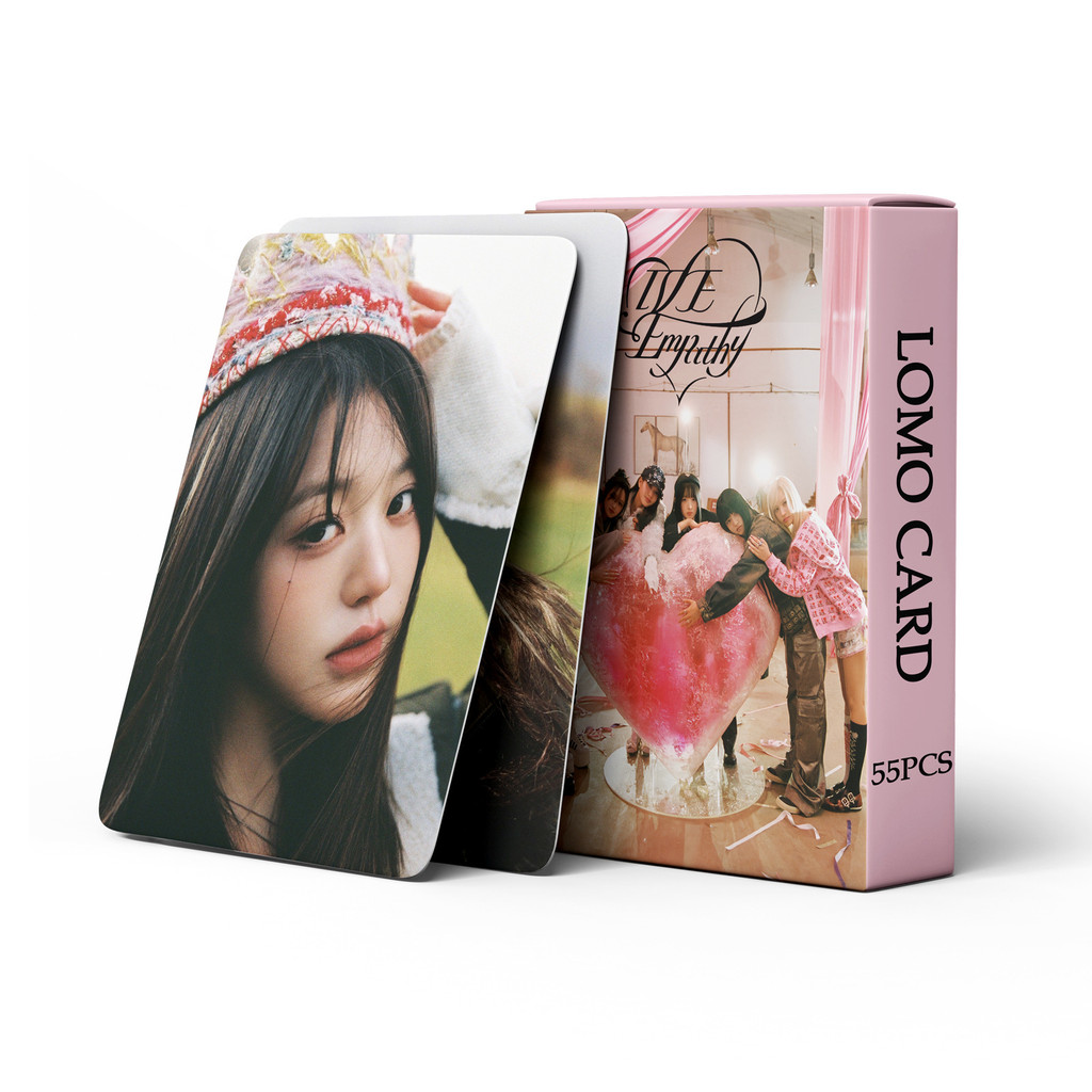 

55pcs in stock IVE Fan Collection Card IVE EMPATHY Wonyoung postcard lomo card gift Photo card