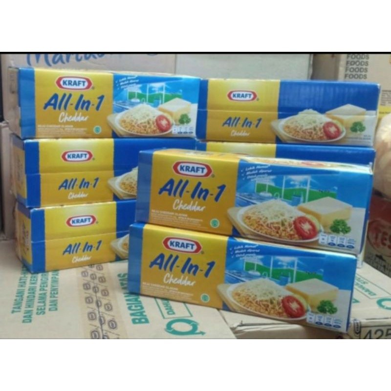 

Keju Kraft All In One Cheddar 2Kg – Kraft All In 1 2 Kg