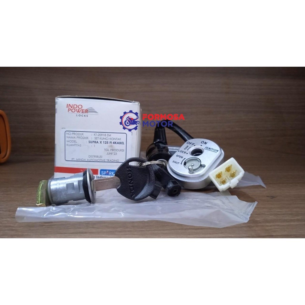 kunci kontak assy honda supra x 125 FI kabel 4 original MINDA