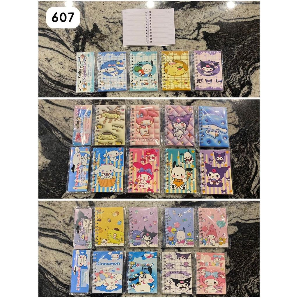 

(acc ptk) Buku Tulis Mini Notebook A7 Spiral | Catatan Motif Lucu/NOTEBOOK 607 SANRIO A7