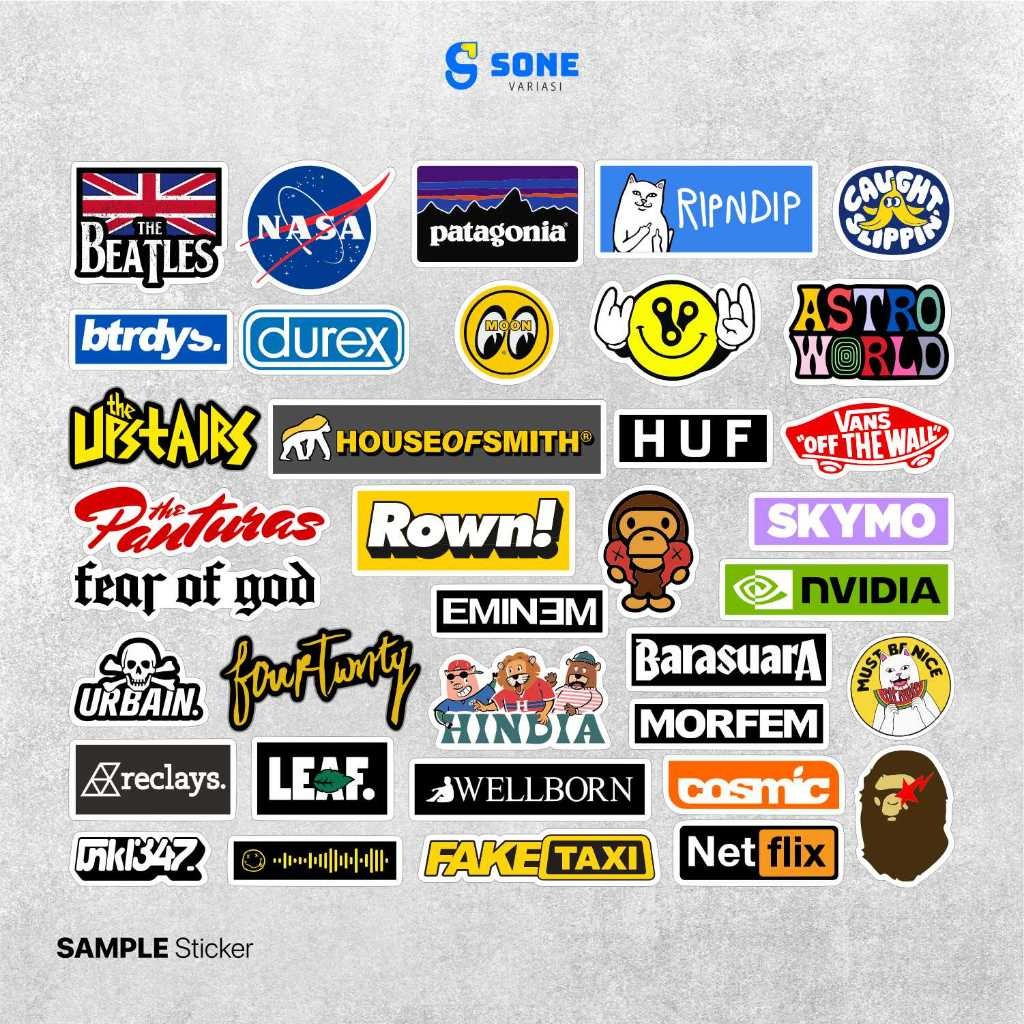 

Stiker Pack Hypebeast | Sticker Black & White Dekorasi Laptop, Casing Phone, Helm, Buku