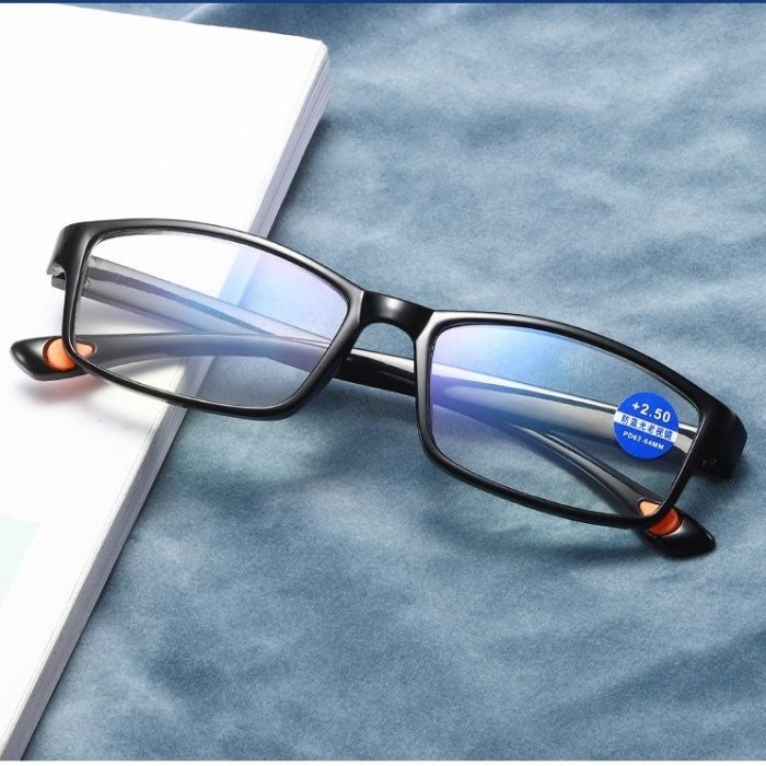 H&N CLASIK BAYAR DITEMPAT -Kacamata Baca (Plus), Lensa +1 s/d +4, Sangat Ringan dan Lentur - Plus 4.