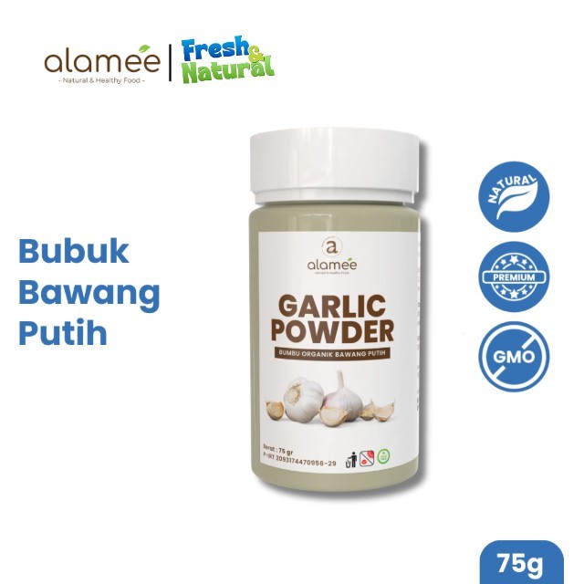 

Bawang Putih Bubuk Garlic Seasoning Powder Bumbu Masak Dapur Organik Rempah Rimpang Murni Asli 75g fresh and natural