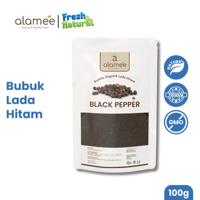 

ALAMEE Blackpepper Powder Lada Hitam Bubuk Black Pepper Bumbu Dapur Instan fresh and natural
