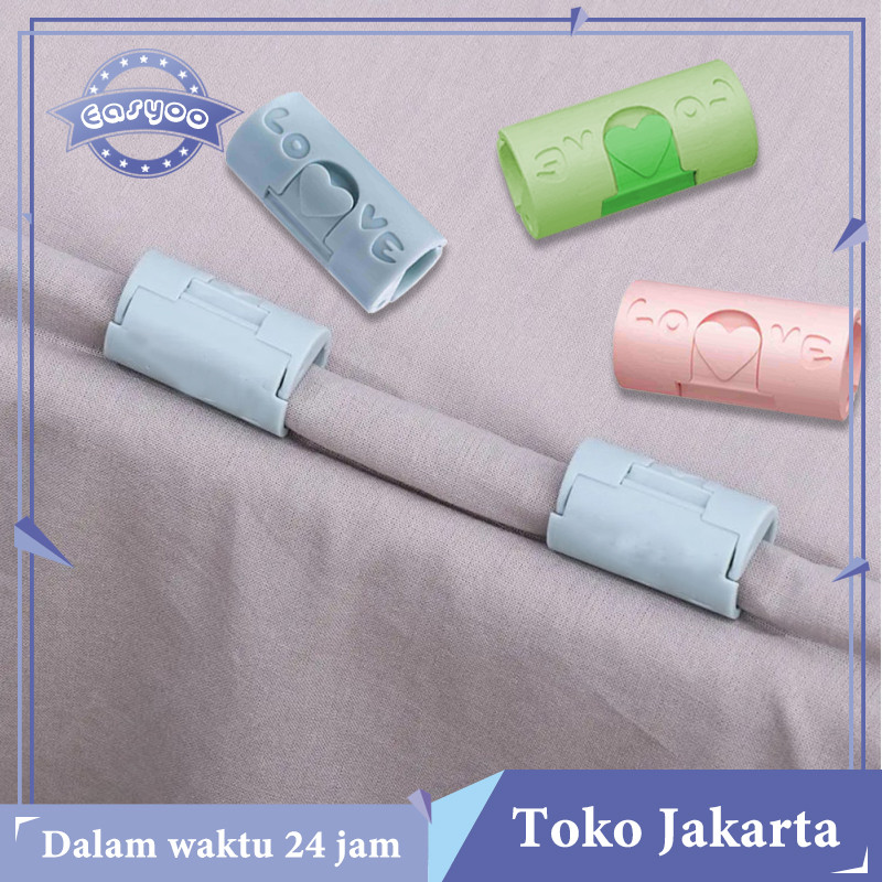 Isi 12pcs Penjepit Kasur Sprei Anti Geser Klip Penjepit Sprei Jepitan Kasur Sprei