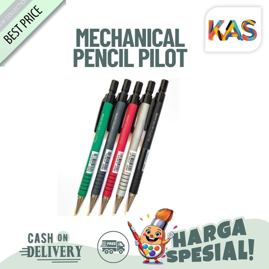 

Mechanical Pencil Pilot H-145 Black 0.5 mm Better Pensil Mekanik Pilot Hitam 0.5mm - Satuan