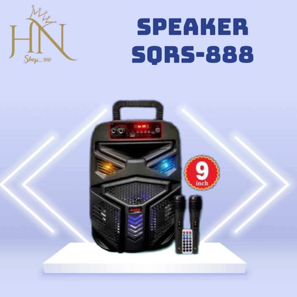 Speaker blouetooth portable SQRS-888 9INC plus mic karoke super bass