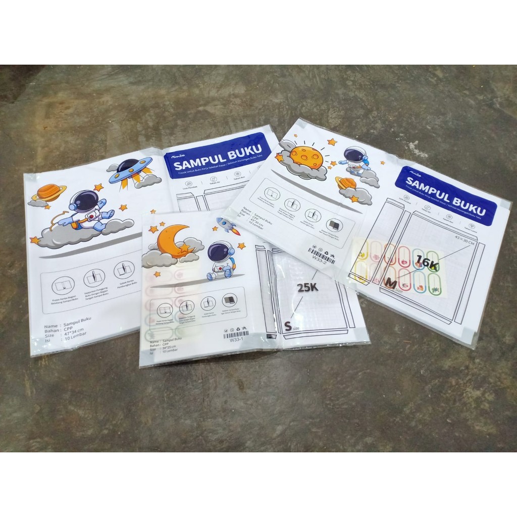 

*AMJ* SAMPUL BUKU PLASTIK PVC / SAMPUL BUKU TAHAN AIR / PELINDUNG BUKU TULIS DAN LKS (10 LEMBAR)