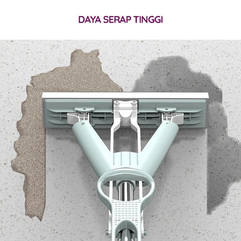 My_Genz Pel Lantai Karet Lantai Peras Spons Sponge Rubber Adjustable Mops Pengering Lantai