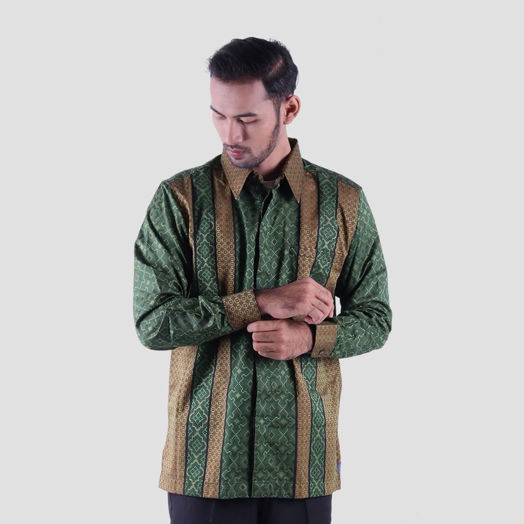 Baju Batik BHS Classic Warna Hijau