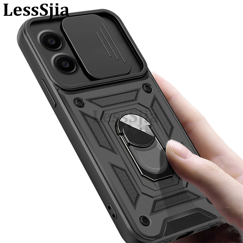 Phone Cover Samsung Galaxy Xcover 7 Pro Ring Stand Screen Height and Lens Protection for Galaxy Xcov