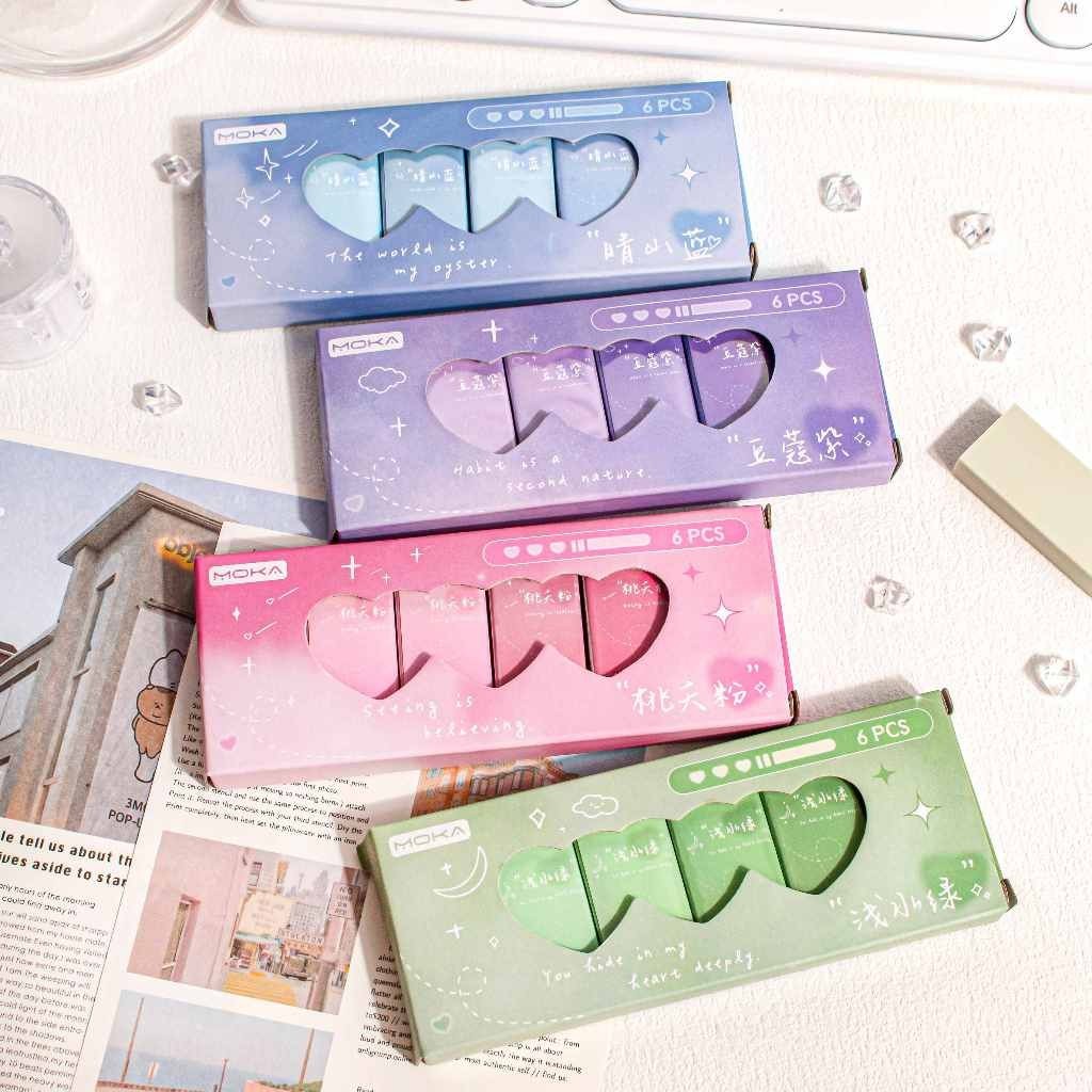 

PENGHAPUS PENSIL WARNA PASTEL / COD 1 SET ISI 6 PCS PENGHAPUS WARNA PASTEL GRADASI NUANSA LEMBUT MENYENANGKAN