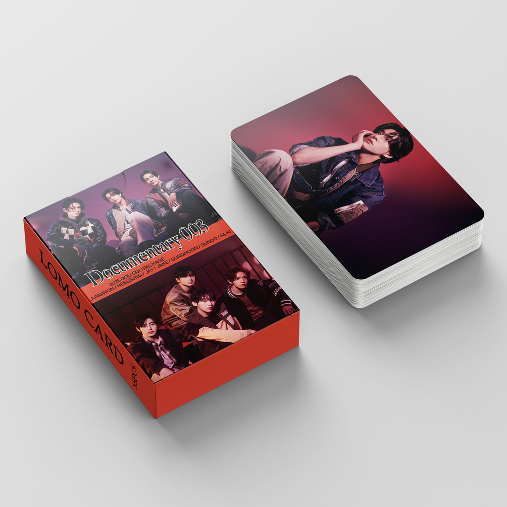 

55Pcs/Set Kpop E 2025 GGU JAY NIKI Lomo Card Postcards Photocard For Fans Collection Gifts
