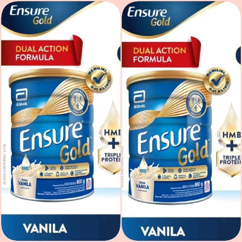 

ENSURE GOLD HMB VANILA 800g. BELI 2 KALENG LEBIH MURAH