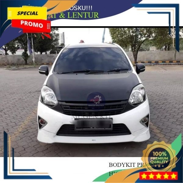 AKSESORIS BEMPER MOBIL BODYKIT TOYOTA  AGYA TRD MENTAH Grade A Kuat-Tebal-Lentur