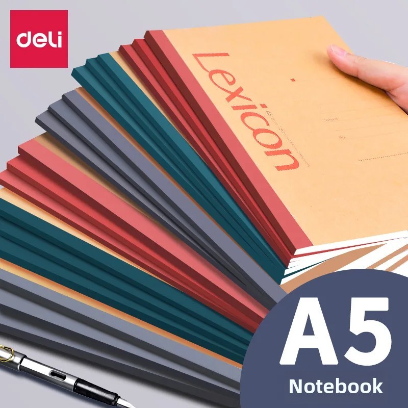 

Deli Thickened Soft Notebook B5 Size For Students Simple Assignment Practice Book Thickened Soft Cover For Note Taking