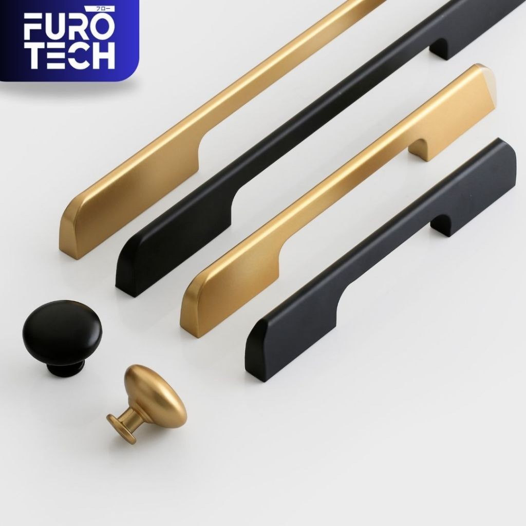 FURO | 9038/G6801 - (KHUSUS PANJANG 50 & 100CM) Tarikan Gagang Handle Handel Hendel Knob Knop Tarika